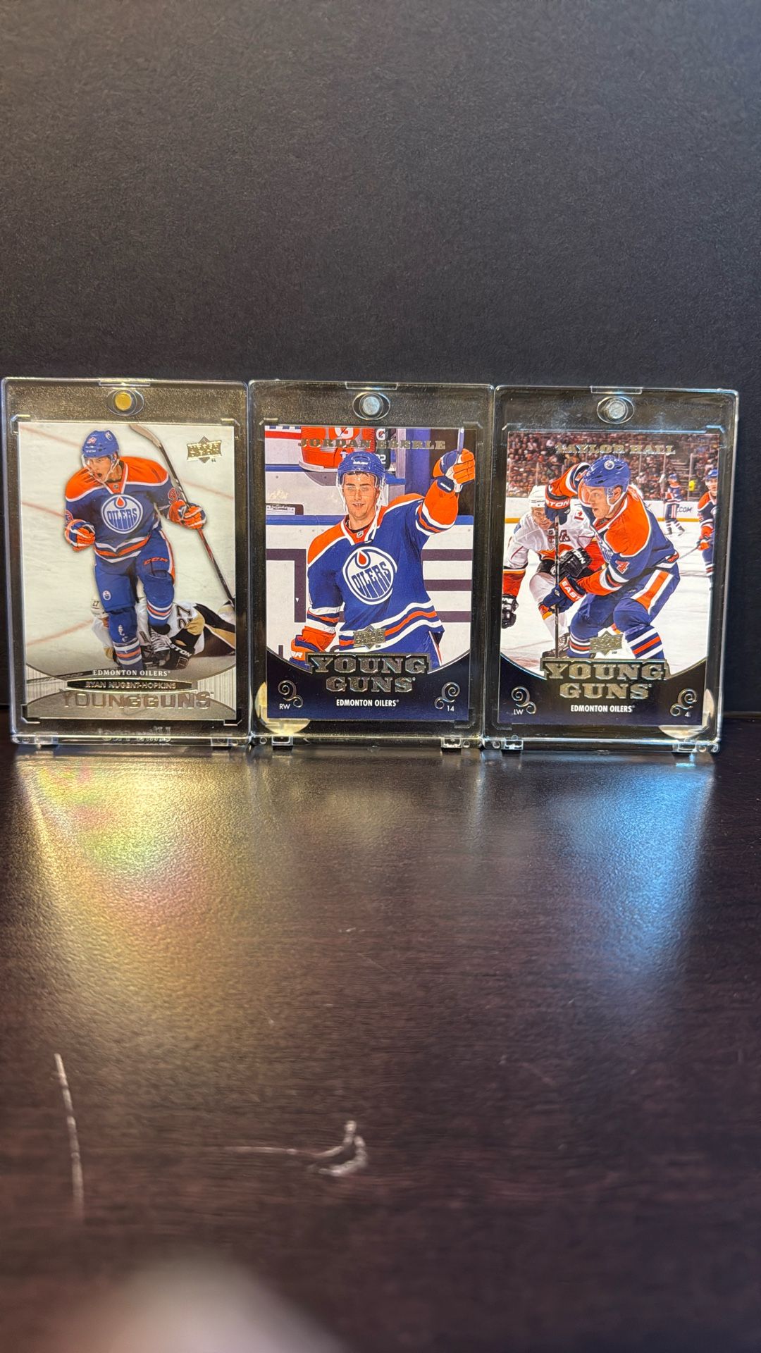 Taylor Hall, Jordan Eberle, Ryan Nugent-Hopkins Rookie Cards, Upper Deck