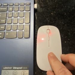 Ultra Thin Optical Wireless Computer Mouse with USB Receiver, White