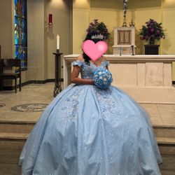 Quinceañera Dress ( Baby blue)