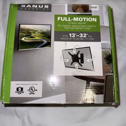 Full Motion TV Wall Mount (13”–32”) – Brand New