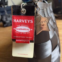 Harvey’s Black Seatbelt Bag Purse 