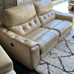 Leather Recliner Couch 