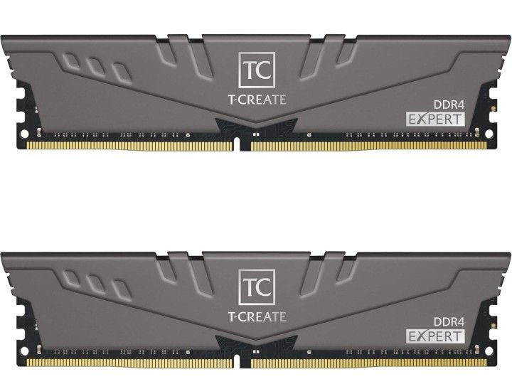 TEAMGROUP T-Create Expert overclocking 10L DDR4 64GB Kit (2 x 32GB) 3200MHz (PC4 25600) CL16 Desktop Memory Module Ram - TTCED464G3200HC16FDC01