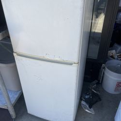 •	“Small White Fridge w/ Top Freezer – Works Great”