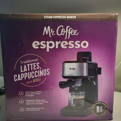 Mr. Coffee® 4-Shot Steam Espresso, Cappuccino, and Latte Maker