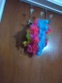 Multicolor Curly Clown Costume Wig