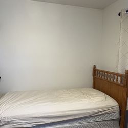 Twin bed Frame Box Spring and Mattress