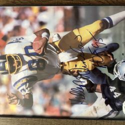 Autographed Kellen Winslow Sr. Photo. 