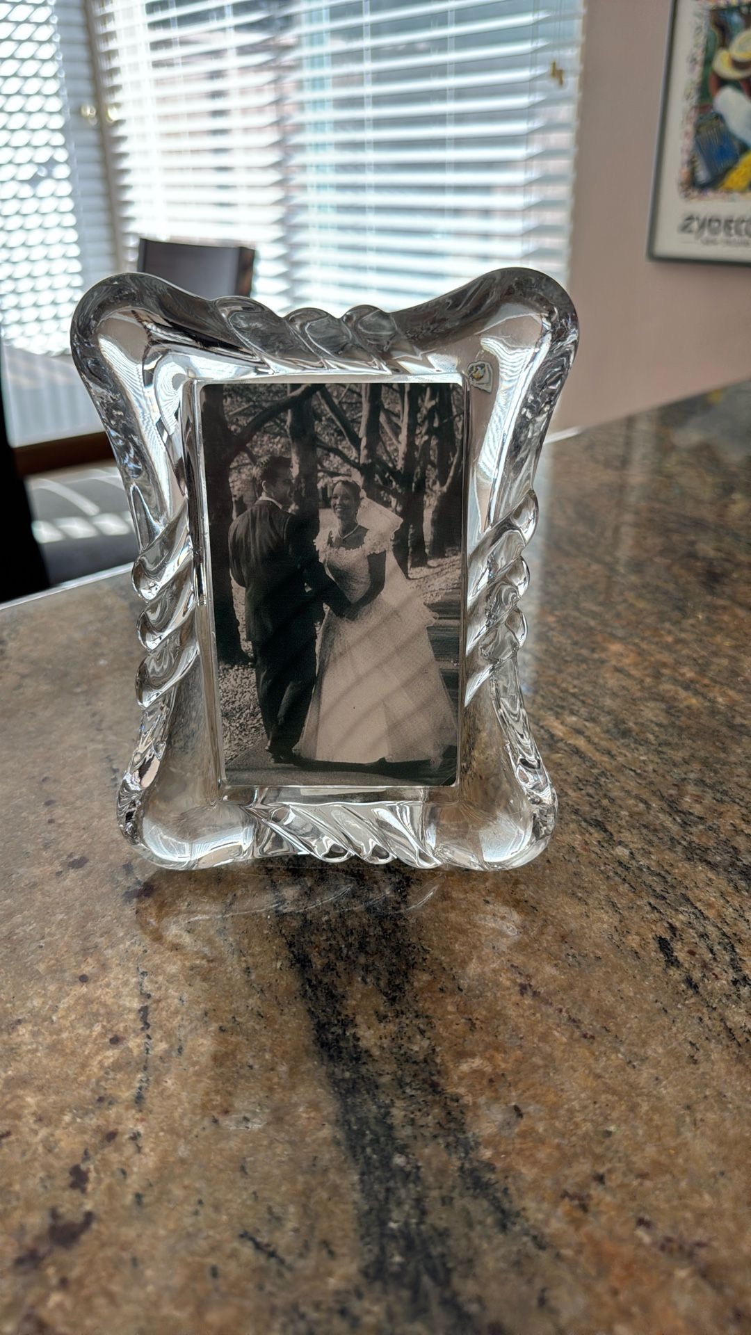 Mikasa3x5 Glass/crystal Picture Frame