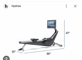 Hydrow origin rowing machine with monitor