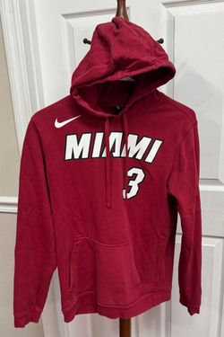 Nike Miami Heat Dwyane Wade Hoodie Red Basketball NBA size Small just $20