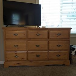 Solid Wood Dresser In Great Condition 