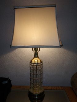  Vintage Crystal Lamps Matching Set Of 2 