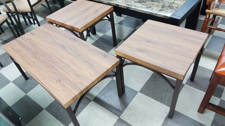 coffee table set with 2 end tables