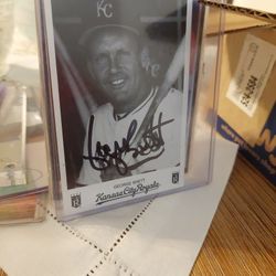 George Brett Autographed Photo Card