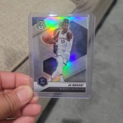 Ja Morant Silver Holo Prizm Mosaic Basketball Card 