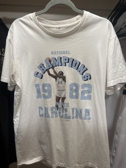 Micheal Jordan UNC National Champion T shirt