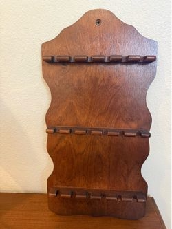 Vintage Wooden Spoon Rack