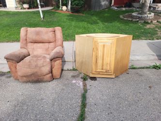 Recliner & Cabinet