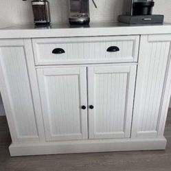 Kitchen side table with granite top