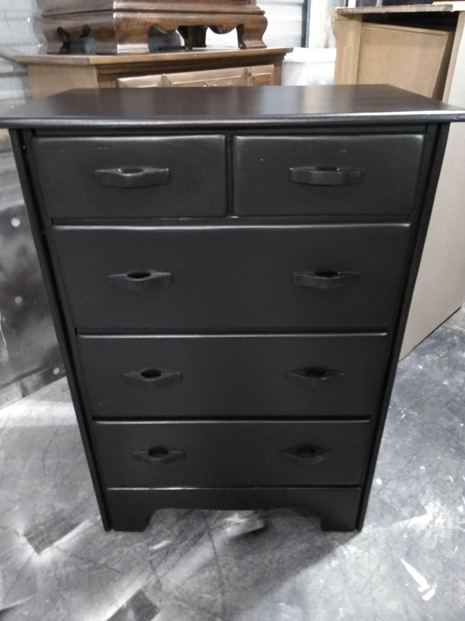 Refurbished Solid Wood 5 Drawer Dresser