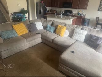 Large sectional with ottoman