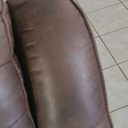 Dark Brown Sofa Set With 4 Recliners