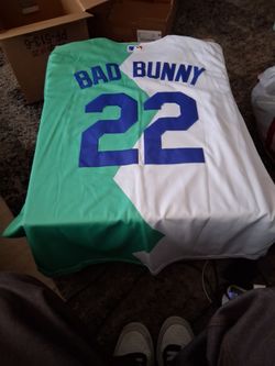 Bad bunny #22LA dodger jersy