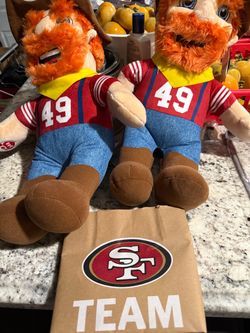 NFL 49ers stuffed toy from Levi stadium