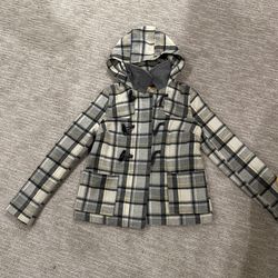 Grey And Yellow Peacoat