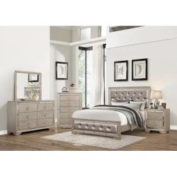 Silver 5 Pcs Bedroom  Set 
