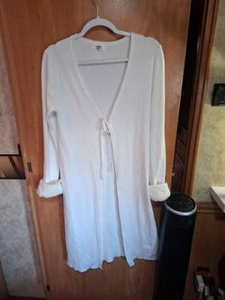 White long sweater