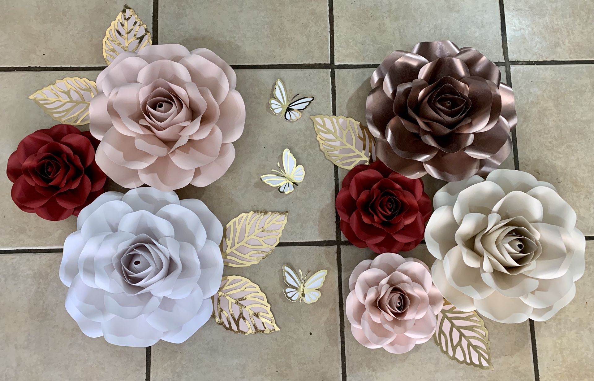Paper flowers decoration