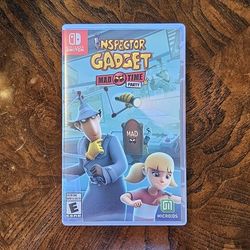 Nintendo Switch Inspector Gadget Mad Time Party Video Game / Collectible / Collector / Memorabilia / Mario Bros / Gaming / Great Gift / Nostalgia 