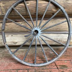 Antique Wooden Wagon Wheel 40 ½