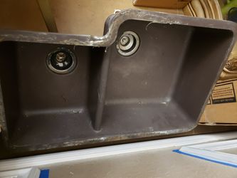 Used brown kitchen sink