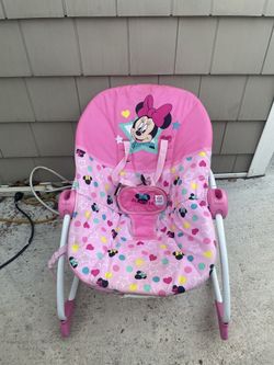 Bright Starts Disney Baby Minnie Mouse Stars and Smiles Infant To Toddler Rocker