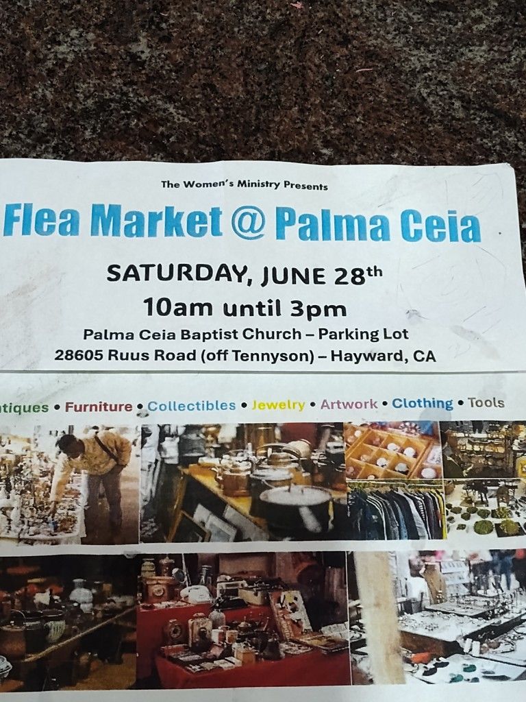 Syd-Thiel Road Estate Sale At Palma Ceia Baptist Church 28605 Ruus Rd Hayward, CA - Great Stuff