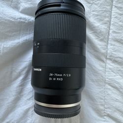 Sony Lens Tamron 28-75mm (Retail $750)