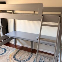 Overhead full Bed With Desk Combo