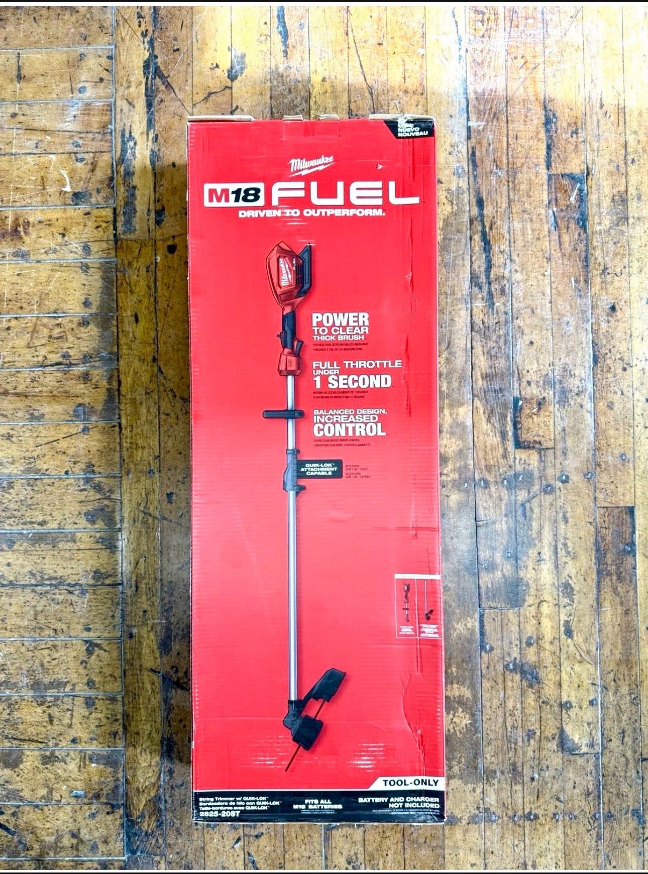 Milwaukee FUEL M18 2825-20ST 18-Volt 16-Inch QUIK-LOK String Trimmer-Bare Tool