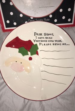 Christmas plate for Santa
