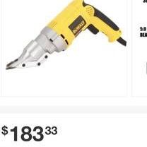 DEWALT 5 Amp 18-Gauge Swivel Head Shear