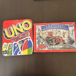 Uno & Destination London Board games