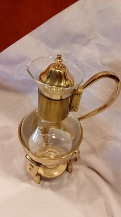 Coffee Carafe Server w/ Warmer Stand vintage Princess House