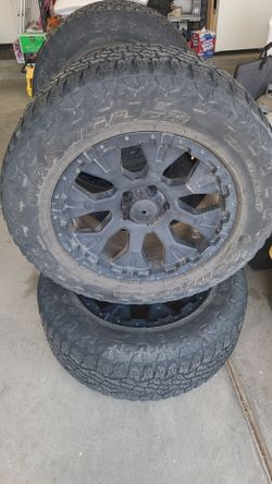 20" 5 spoke rims & tires