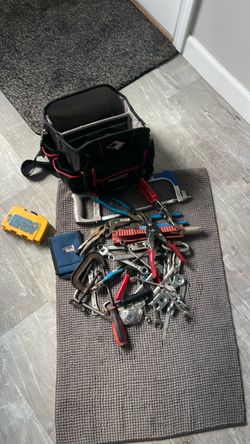 Mixed Hand Tool Lot with Tool Bag