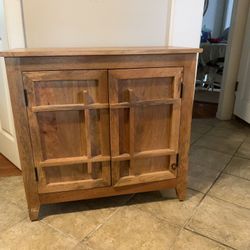 Acacia Solid Wood End Table- New