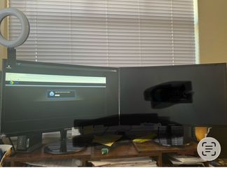 Two 24" Samsung Curved Monitors