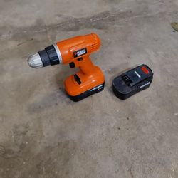 Cordless Drill 18v And 2 Batteries